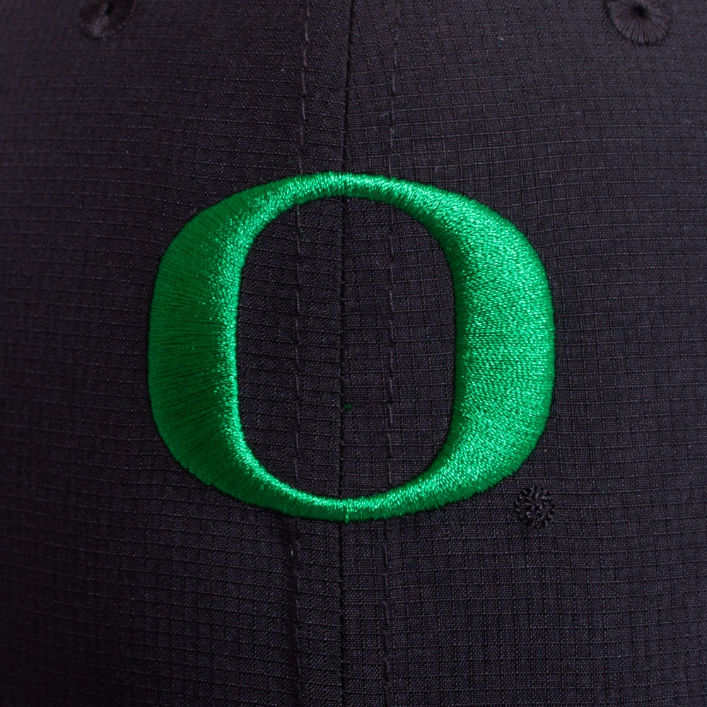 Classic Oregon O, Nike, Black, Curved Bill, Performance/Dri-FIT, Accessories, Unisex, Football, Structured, Sideline, Adjustable, Hat, 799105